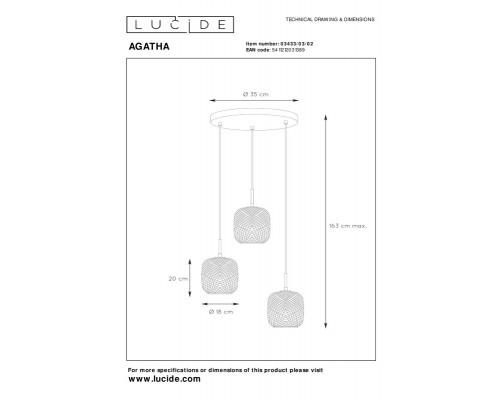 Сделать заказ Каскадная люстра LUCIDE 03433/03/02| VIVID-LIGHT.RU
