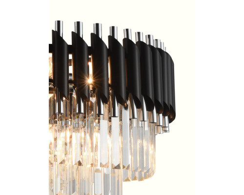 Оформить заказ Каскадная люстра Natali Kovaltseva DARIAN 76017/10C CHROME BLACK| VIVID-LIGHT.RU