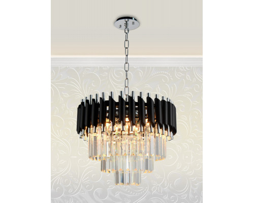 Заказать Каскадная люстра Natali Kovaltseva DARIAN 76017/5C CHROME BLACK| VIVID-LIGHT.RU