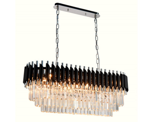 Оформить заказ Каскадная люстра Natali Kovaltseva DARIAN 76017/8C CHROME BLACK| VIVID-LIGHT.RU