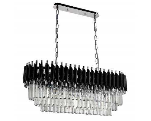 Оформить заказ Каскадная люстра Natali Kovaltseva DARIAN 76017/8C CHROME BLACK| VIVID-LIGHT.RU