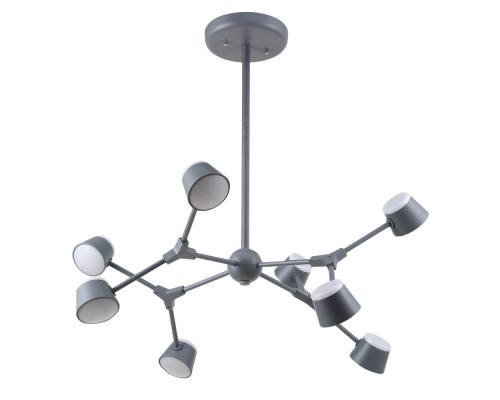 Оформить заказ Люстра на штанге Crystal Lux MADRID SP8 GRAY| VIVID-LIGHT.RU