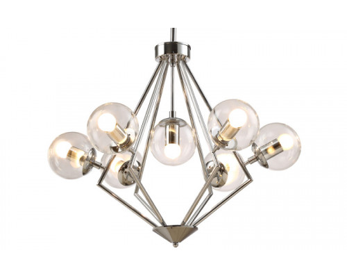 Купить Люстра на штанге Crystal Lux FABRICIO SP7 CHROME/TRANSPARENTE| VIVID-LIGHT.RU