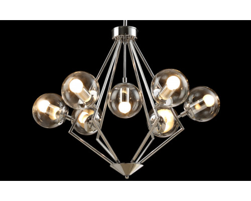 Купить Люстра на штанге Crystal Lux FABRICIO SP7 CHROME/TRANSPARENTE| VIVID-LIGHT.RU