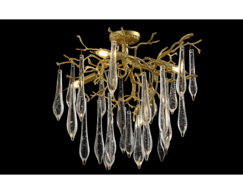 Заказать Люстра на штанге Crystal Lux REINA PL5 D600 GOLD PEARL| VIVID-LIGHT.RU