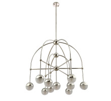 Люстра на штанге Crystal Lux TRUENA SP-PL6+3+1 NICKEL