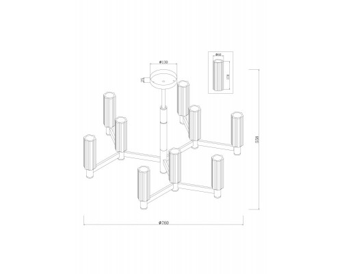 Заказать Люстра на штанге Freya FR5167PL-09BS| VIVID-LIGHT.RU