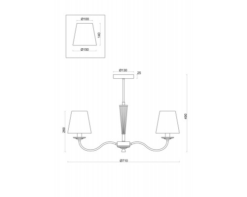 Сделать заказ Люстра на штанге Freya FR2027PL-05BS| VIVID-LIGHT.RU
