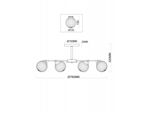 Сделать заказ Люстра на штанге Freya FR5041PL-08BS| VIVID-LIGHT.RU