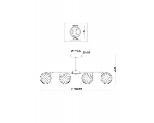 Сделать заказ Люстра на штанге Freya FR5041PL-06BS| VIVID-LIGHT.RU