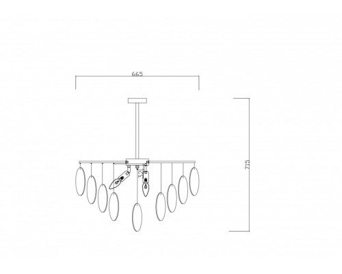 Заказать Люстра на штанге Freya FR5104PL-06BS2| VIVID-LIGHT.RU