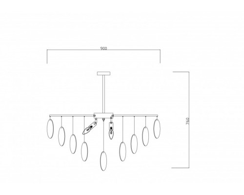 Оформить заказ Люстра на штанге Freya FR5104PL-08BS2| VIVID-LIGHT.RU