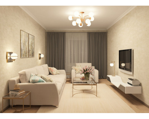 Заказать Люстра на штанге Maytoni MOD221PL-10G| VIVID-LIGHT.RU