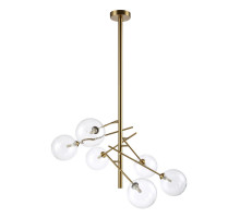 Люстра на штанге Crystal Lux MARCOS SP6 BRONZE