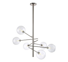 Люстра на штанге Crystal Lux MARCOS SP6 NICKEL