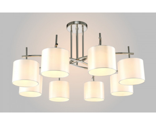 Купить Люстра на штанге Crystal Lux SERGIO PL8 NICKEL| VIVID-LIGHT.RU