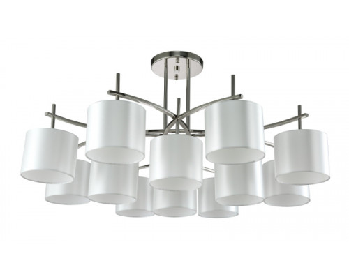 Купить Люстра на штанге Crystal Lux SERGIO PL8+4 NICKEL| VIVID-LIGHT.RU