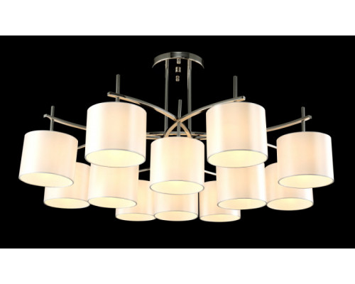 Купить Люстра на штанге Crystal Lux SERGIO PL8+4 NICKEL| VIVID-LIGHT.RU