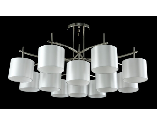 Купить Люстра на штанге Crystal Lux SERGIO PL8+4 NICKEL| VIVID-LIGHT.RU