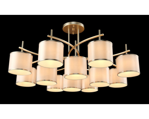 Заказать Люстра на штанге Crystal Lux SERGIO PL8+4 GOLD| VIVID-LIGHT.RU