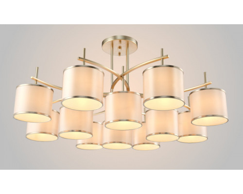 Заказать Люстра на штанге Crystal Lux SERGIO PL8+4 GOLD| VIVID-LIGHT.RU