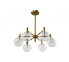 Люстра на штанге Crystal Lux ANDRES SP6 BRONZE/TRANSPARENTE