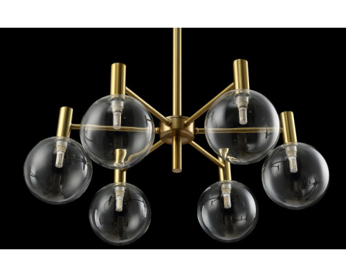 Заказать Люстра на штанге Crystal Lux ANDRES SP6 BRONZE/TRANSPARENTE| VIVID-LIGHT.RU