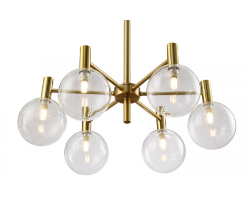 Заказать Люстра на штанге Crystal Lux ANDRES SP6 BRONZE/TRANSPARENTE| VIVID-LIGHT.RU