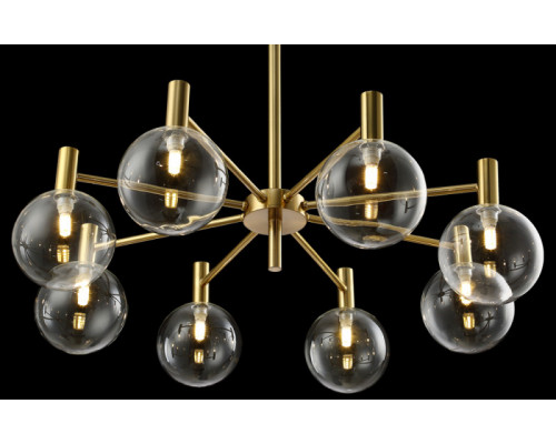 Заказать Люстра на штанге Crystal Lux ANDRES SP8 BRONZE/TRANSPARENTE| VIVID-LIGHT.RU