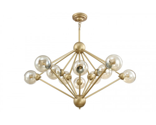 Сделать заказ Люстра на штанге Crystal Lux FRANCISCA SP10 GOLD/COGNAC| VIVID-LIGHT.RU