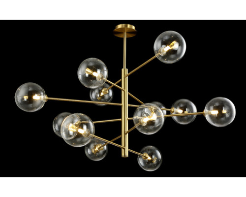Купить Люстра на штанге Crystal Lux MARZO SP12 BRONZE/TRANSPARENTE| VIVID-LIGHT.RU