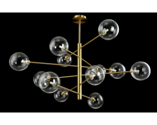 Купить Люстра на штанге Crystal Lux MARZO SP12 BRONZE/TRANSPARENTE| VIVID-LIGHT.RU