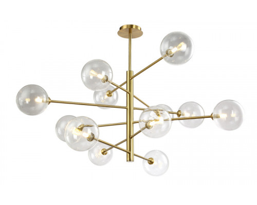 Купить Люстра на штанге Crystal Lux MARZO SP12 BRONZE/TRANSPARENTE| VIVID-LIGHT.RU