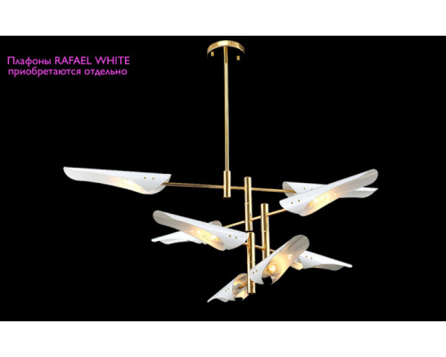 Сделать заказ Люстра на штанге Crystal Lux RAFAEL SP8 GOLD| VIVID-LIGHT.RU