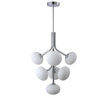 Люстра на штанге Crystal Lux ALICIA SP7 CHROME/WHITE