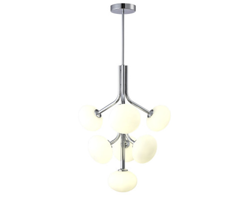 Сделать заказ Люстра на штанге Crystal Lux ALICIA SP7 CHROME/WHITE| VIVID-LIGHT.RU