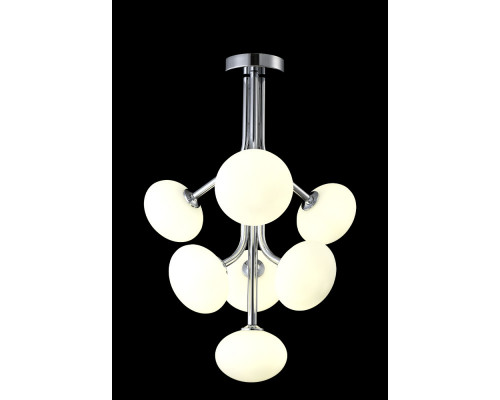 Сделать заказ Люстра на штанге Crystal Lux ALICIA SP7 CHROME/WHITE| VIVID-LIGHT.RU