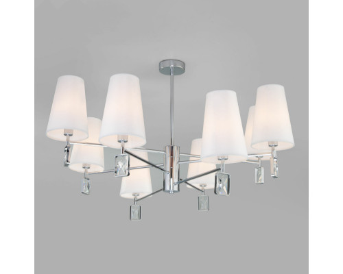 Сделать заказ Люстра на штанге Eurosvet 60137/8 хром| VIVID-LIGHT.RU