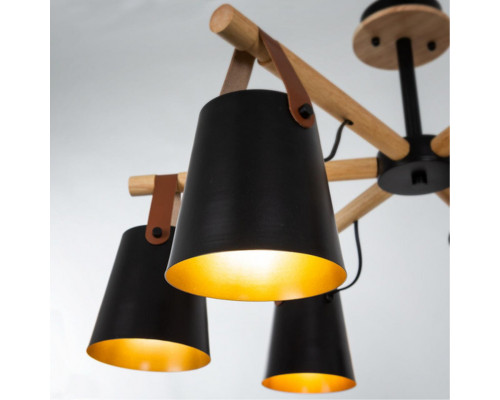 Сделать заказ Люстра на штанге ARTE Lamp A7032PL-6BK| VIVID-LIGHT.RU