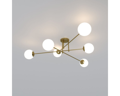 Сделать заказ Люстра на штанге Eurosvet 30181/6 латунь| VIVID-LIGHT.RU