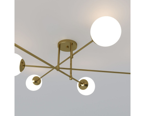 Сделать заказ Люстра на штанге Eurosvet 30181/6 латунь| VIVID-LIGHT.RU