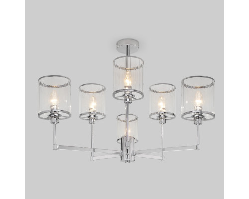 Купить Люстра на штанге Eurosvet 60144/6 хром| VIVID-LIGHT.RU