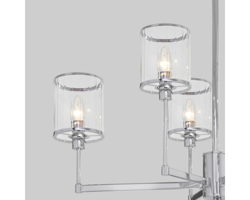 Купить Люстра на штанге Eurosvet 60144/6 хром| VIVID-LIGHT.RU