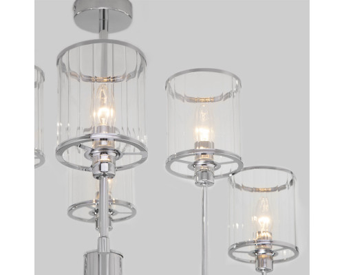 Купить Люстра на штанге Eurosvet 60144/6 хром| VIVID-LIGHT.RU