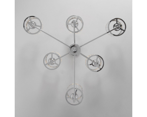 Купить Люстра на штанге Eurosvet 60144/6 хром| VIVID-LIGHT.RU