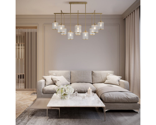 Сделать заказ Люстра на штанге Eurosvet 60144/10 золото| VIVID-LIGHT.RU