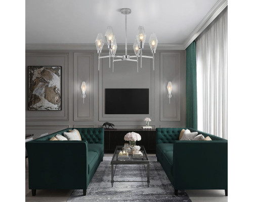 Заказать Люстра на штанге Eurosvet 60143/6 хром| VIVID-LIGHT.RU