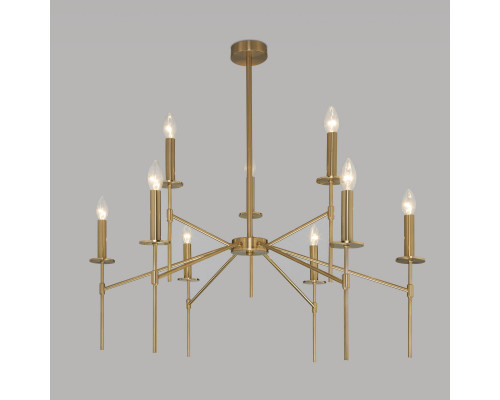 Заказать Люстра на штанге Eurosvet 60142/9 латунь| VIVID-LIGHT.RU