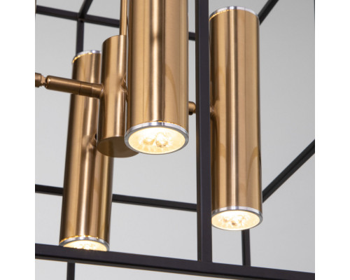 Оформить заказ Люстра на штанге Eurosvet 70142/8 латунь| VIVID-LIGHT.RU