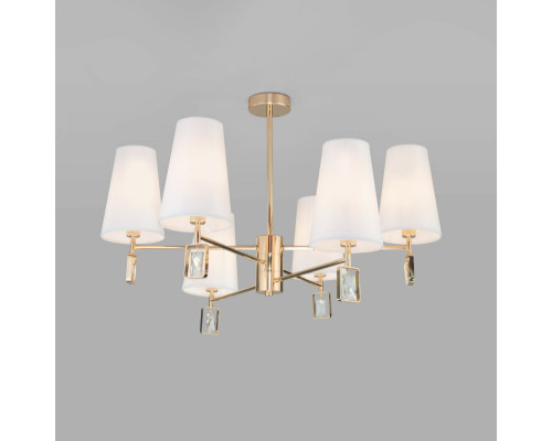 Оформить заказ Люстра на штанге Eurosvet 60137/6 золото| VIVID-LIGHT.RU